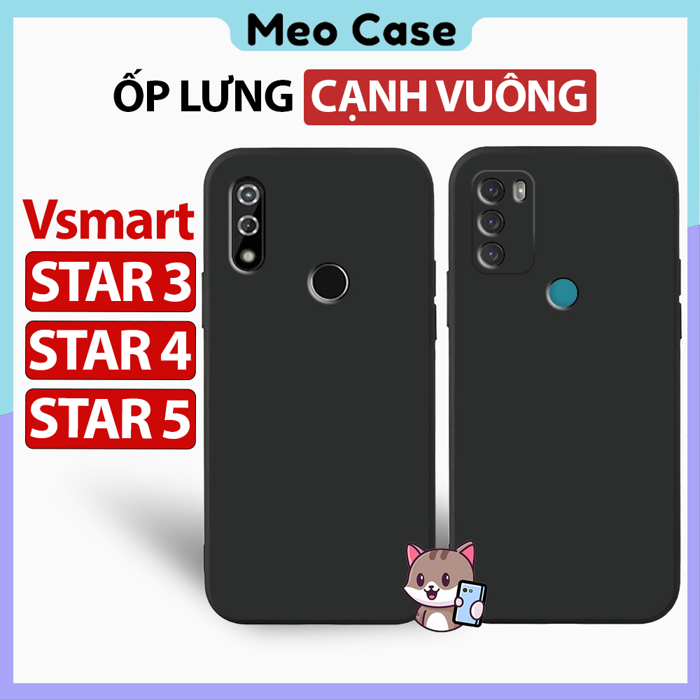  Ốp lưng Vsmart Star 5 Vsmart Star 4 Star 3 TPU viền vuông Vỏ điện thoại bảo vệ viền camera toàn diện | Meo case 