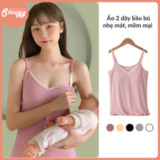 Áo 2 dây bầu và cho con bú nhẹ mát, mềm mại và siêu đàn hồi Snugg - SNU2220