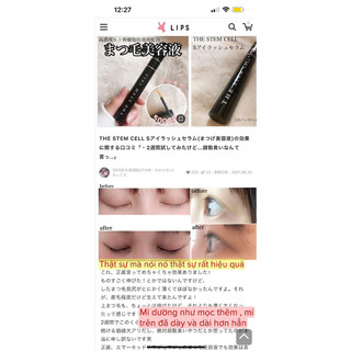 DƯỠNG MI THE STEM CELL EYE LASH SERUM NHẬT BẢN