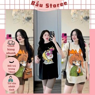 BỘ BẦU COTTON HÈ ÁO DÁNG RỘNG KÈM QUẦN NGỐ SIÊU XINH V329 HỌA TIẾT XINH XỈU CHO MẸ