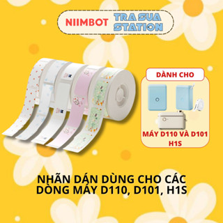 Giấy nhãn màu NIIMBOT dùng cho máy in label, nhãn dán D11H/ H1S / D101 / D110 (D Series)