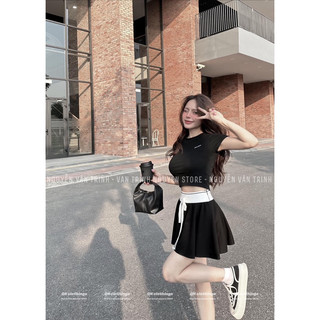 Set Váy Miuiu Croptop QC L1