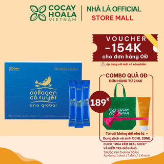 Collagen Cá Tuyết Cỏ Cây Hoa Lá 2500mg Collagen thủy phân làm đẹp da,săn chắc,căng bóng ngậm nước ẩm mượt 30 gói