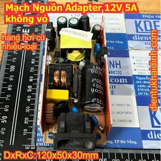 Module Mạch nguồn adapter không vỏ 12V 5A 12Vdc 5000mA kde3600