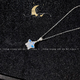 Dây Chuyền Moonstone Khắc Sao De Luna