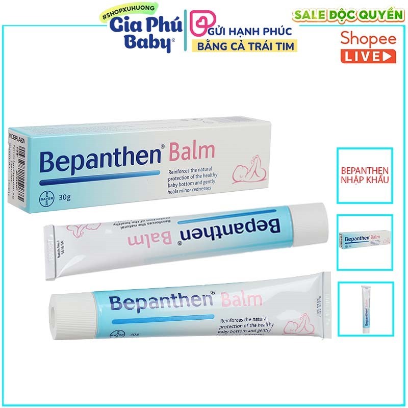 Kem hăm Bepanthen Nhập khẩu ( hộp 30g ) cho bé từ sơ sinh