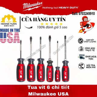 Bộ tua vít phá dỡ 6 món-tua vít 6 chi tiết milwaukee usa-mt200-6-hoàng tuấn điện máy