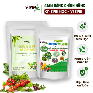 Combo Chế Phẩm Vi Sinh Biomic & Dầu Green Neem PMP Bảo Vệ Bộ Lá Cho Cây Trồng