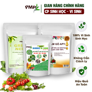 Combo Green Neem, Chế Phẩm Vi Sinh Biomic & Giấm Gỗ Sinh Học APY PMP Bảo Vệ Bộ Lá Cho Cây Trồng