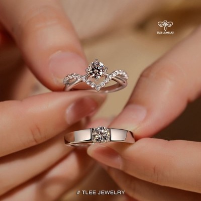 Nhẫn bạc TLEE, Nhẫn đôi đeo nam nữ LOVE STORY TLEE JEWELRY