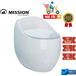 BỒN CẦU TRỨNG TRÒN - BỆT HÌNH TRỨNG MISSION