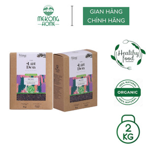 Gạo lứt đen Mekong Home 100% Organic, giàu chất dinh dưỡng, tốt cho người ăn kiêng - 2kg