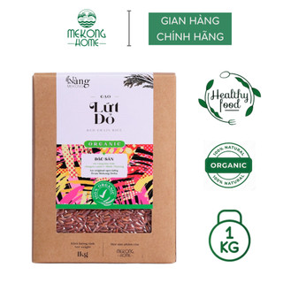 Gạo lứt đỏ Mekong Home 100% Organic, giống lúa Hồng Ngọc gấp 3 dinh dưỡng, tốt cho người ăn kiêng - 1kg