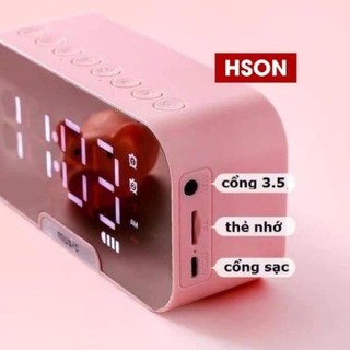 Loa Bluetooth Đồng Hồ Báo Thức G10 Loa Mini Không Dây Đa Năng Để Bàn Có Led | Bacas Official _Loa G10