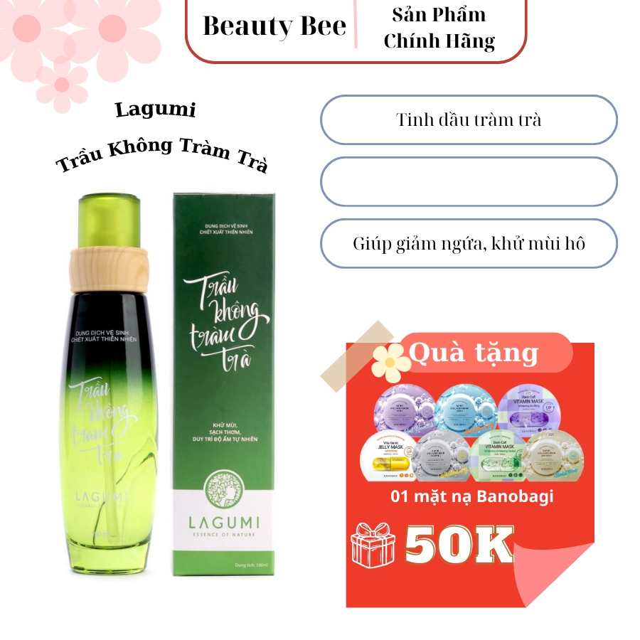 Dung Dịch Vệ Sinh Phụ Nữ Lagumi Trầu Không Tràm Trà Giúp Khử Mùi, Giảm Ngứa An Toàn Cho Cả Mẹ Bầu 10