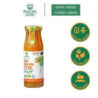 Mật hoa dừa Sokfarm 100% Organic, đặc sản Trà Vinh, thơm mát, ngọt thanh, ổn định đường huyết - 250gr
