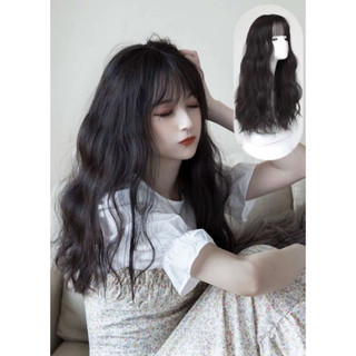 Tóc giả nữ cả đầu☘️TẶNG LƯỚI ☘️Tóc giả nguyên đầu xù 45cm