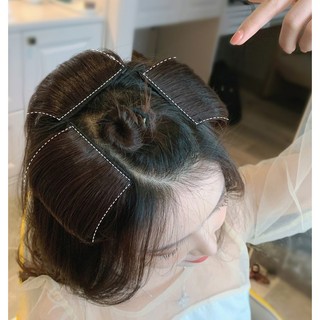 Tóc giả kẹp phồng chân tóc 2 bên loại ngắn