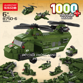 Đồ chơi lắp ráp mô hình máy bay, bộ lego máy bay trực thăng 1000 chi tiết