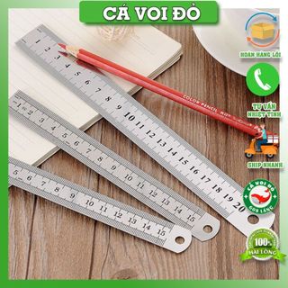 Thước sắt inox không gỉ 20 cm, 30cm