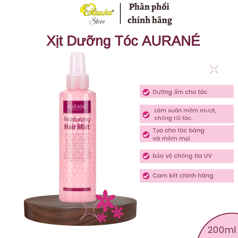 Xịt dưỡng tóc Aurané 200ml cấp ẩm , mềm mượt tóc - 200ml