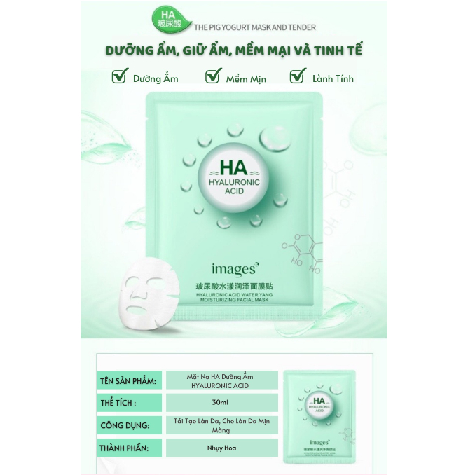 Mặt Nạ Giấy HA Images Cấp Nước Dưỡng Ẩm Trắng Da | BigBuy360 - bigbuy360.vn