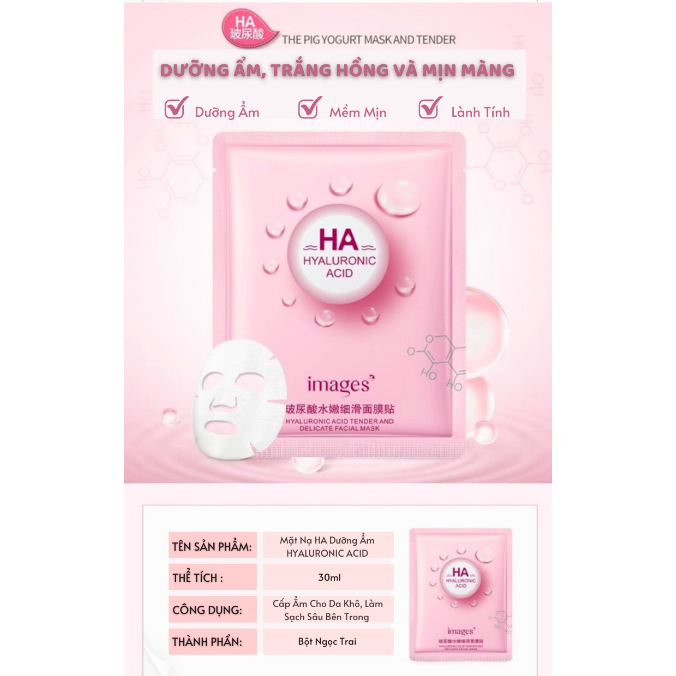 Mặt Nạ Giấy HA Images Cấp Nước Dưỡng Ẩm Trắng Da | BigBuy360 - bigbuy360.vn