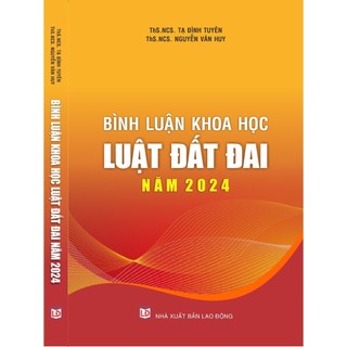 Sách - bình luận khoa học luật đất đai năm 2024
