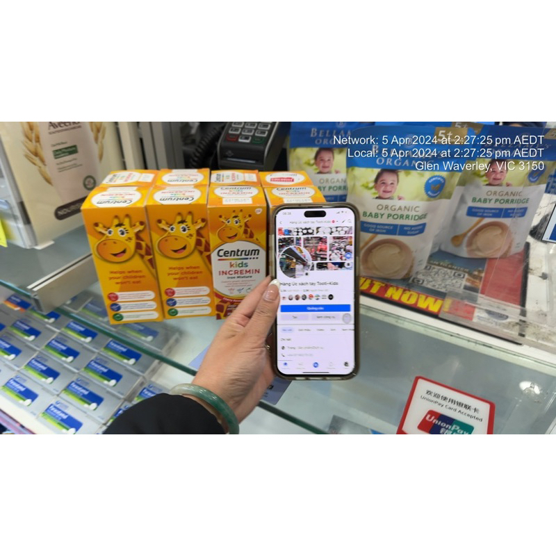 [ĐỦ BILL DATE 2026] Siro Centrum kids cho trẻ ăn ngon - hàng Úc đủ bill đi air