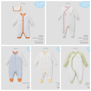 Body sơ sinh dài tay, bộ liền dài Nous Newborn cho bé newborn
