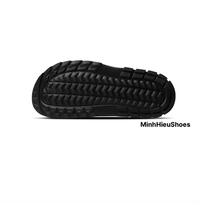 Dép Nerdy Đen Logo Thêu Cao Cấp Quai Dán Xé Điều Chỉnh Size Nerrdy 00576