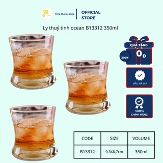 Ly Uống Nước, Ly Cà Phê,Cốc Thuỷ Tinh,Ly Thuỷ Tinh Ocean B13312 350ml Mta-Mart Trong Suốt, Dày Dặn