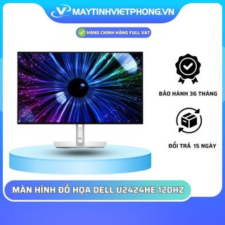 MÀN HÌNH ĐỒ HỌA DELL ULTRASHARP U2424HE (23.8 INCH/FHD/IPS/120HZ/5MS/USB-C/RJ45) 