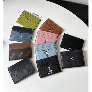 Ví card holder hàng hiệu coach nhỏ gọn nhiều mẫu hàng bao real shoe dog