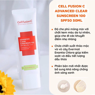 KEM CHỐNG NẮNG 𝗖𝗘𝗟𝗟 𝗙𝗨𝗦𝗜𝗢𝗡 𝗦𝗜𝗭𝗘 50ml