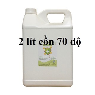 [Hỏa tốc - Q.8] Cồn y tế 70 độ Can 2 lít dùng sát khuẩn, rửa tay (hàng cty)