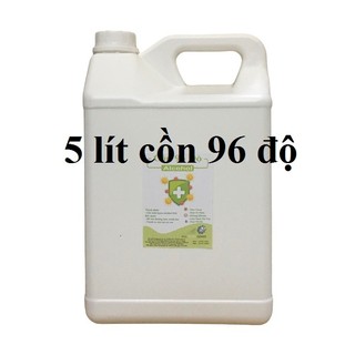 [HCM-GIAO LIỀN] Cồn y tế 96 độ Can 5 lít dùng sát khuẩn, rửa tay (hàng cty)