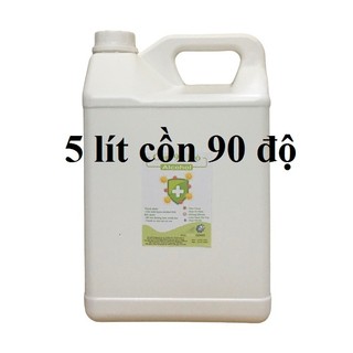 [HCM-GIAO LIỀN] Cồn y tế 90 độ Can 5 lít dùng sát khuẩn, rửa tay (hàng cty)
