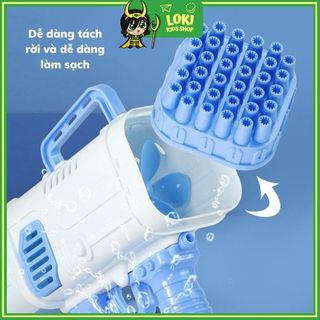 Đồ chơi súng bắn bong bóng 32 nòng siêu -súng bắn bong bóng xà phòng cho bé lokikidshop