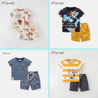 BST bộ thun cotton nhiều mẫu hoạ tiết khủng long cho bé trai từ 2-7T- TOPZKIDS
