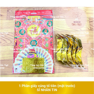 Phần giấy áo cúng ông bà tổ tiên cửu huyền - giá rẻ sỉ lẻ đồ thờ cúng