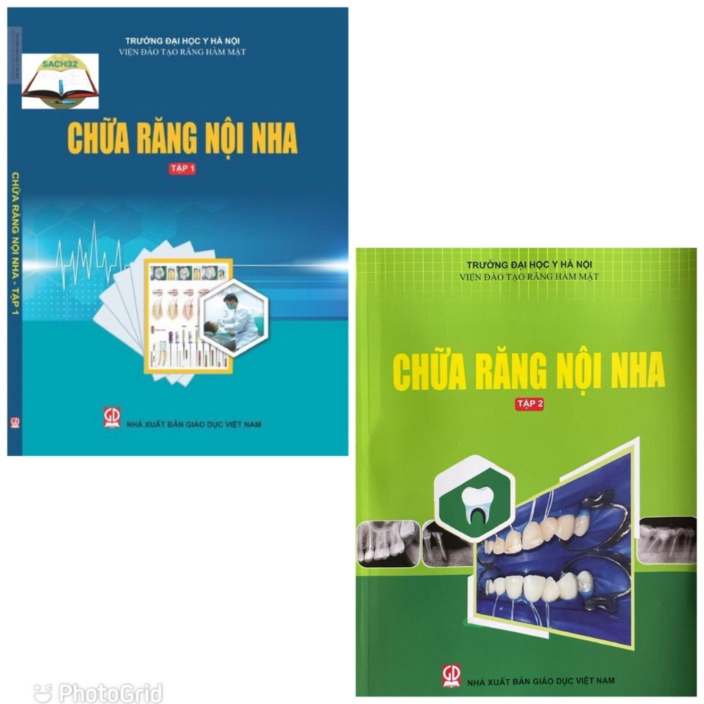 Sách - Combo 2 cuốn chữa răng nội nha tập 1 + tập 2 ( Dùng cho Sinh Viên răng hàm mặt) ( tái bản 2024)