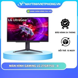 MÀN HÌNH GAMING LG 27GR75Q-B (27 INCH/QHD/IPS/165HZ/1MS) 