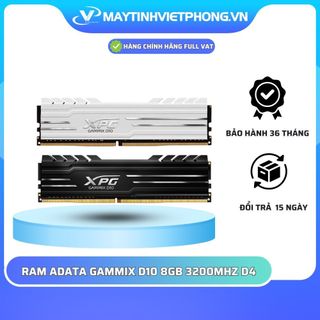 Bộ nhớ trong RAM ADATA XPG GAMMIX D10 8GB (1x8GB) DDR4 3200MHz 