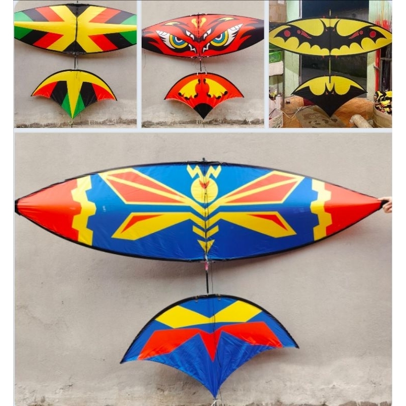 Diều 1m7 full nan cacbon, diều sáo mini đẹp, dây thả 1m7