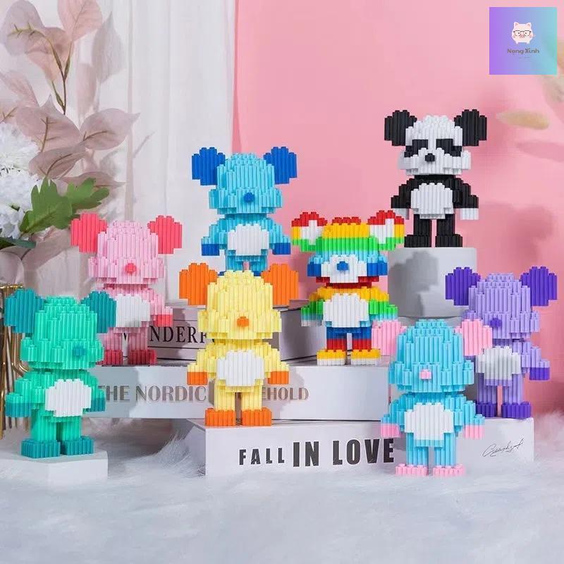 Bearbrick Lego xếp hình đồ chơi lắp ráp mô hình bearbrick