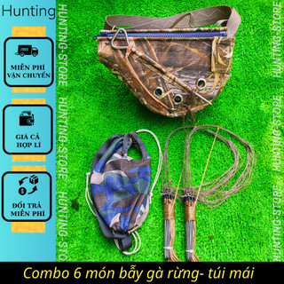 Combo bẫy gà rừng, túi gà mái 6 món