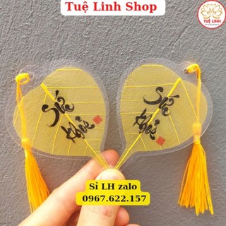 Lá bồ đề thư pháp cầu Sức Khỏe