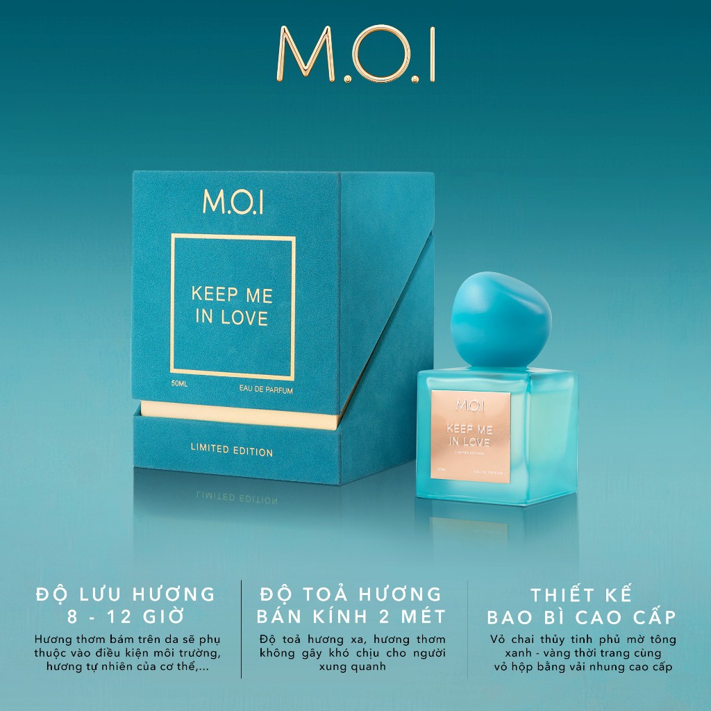 Nước hoa cao cấp Unisex Hồ Ngọc Hà MOI Cosmetics bản giới hạn - Lưu Hương 8 Tiếng