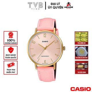 Đồng hồ nữ dây da Casio chính hãng LTP-VT01GL-4BUDF (34mm)